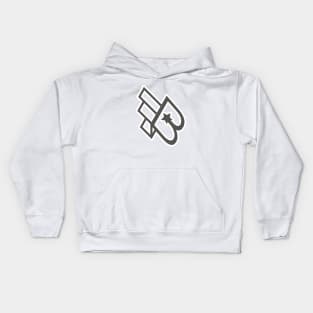 FB Initial Letter Sticker Logo Inspiration. F and B combination sticker logo vector design. Kids Hoodie